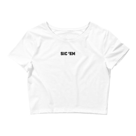 Sic 'Em Women’s Crop Tee